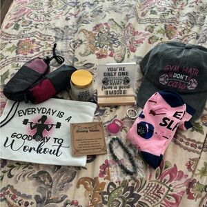 Woman Workout Gift Bundle (hat, mug, candle, etc.)
